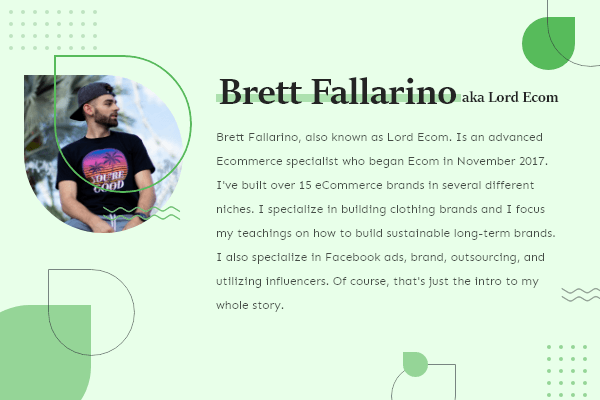 Brett Fallarino-Ecommerce Expert