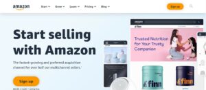 Amazon Services website