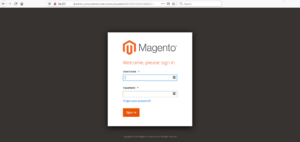 Magento admin panel