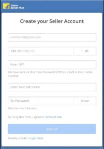 Register as a Seller on Flipkart