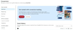 Conversion tracking page