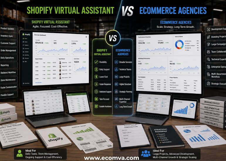 Shopify Virtual Assistant vs Agencies: Which Is Better?