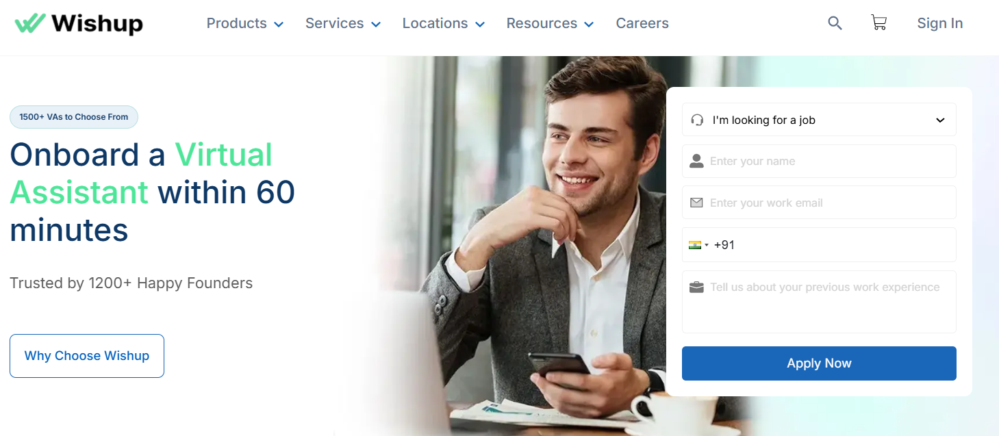 Wishup Website
